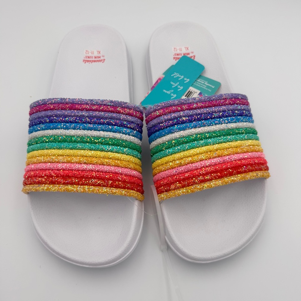 NWT MUK LUKS Essentials Liberty Pool Slide Sandals - X-Large 11-12